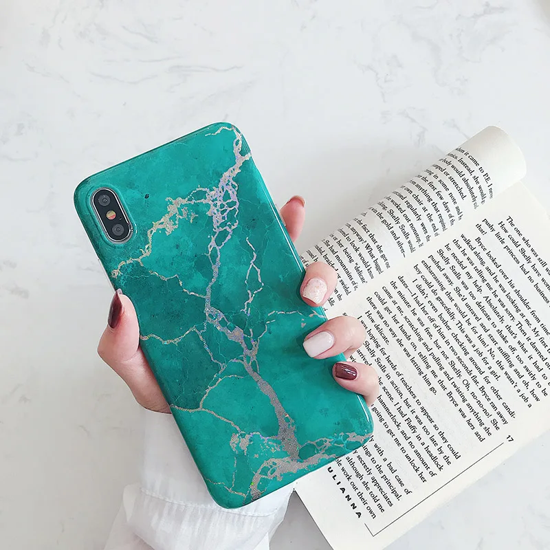 

Fashion ins agate marble Case For iphone XS Max XR XS IMD soft silicon case for iphone 6 6s 7 8 plus phone case cover capa