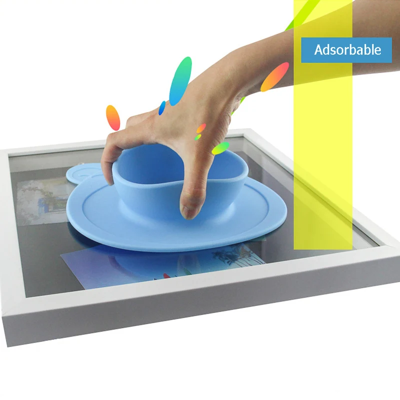 Baby Plate Food-grade Silicone Children Training Feeding Bowl Adsorbable Kid Food Container Tableware Suction Toddler Tray BB5115 (3)