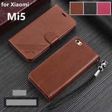 Чехол-Кошелек AZNS Premium из искусственной кожи с откидной крышкой для Xiaomi Mi5, слоты для карт и держатель для денег, чехол для Xiaomi Mi5