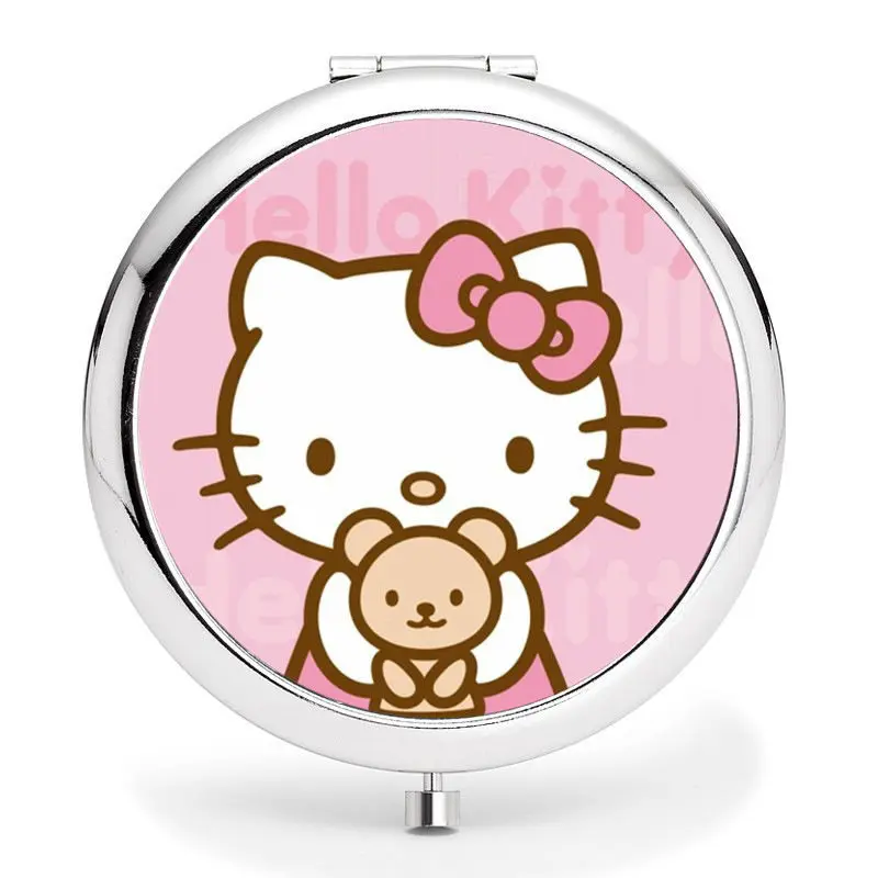 Новое компактное двухстороннее зеркало hello kitty/зеркало для макияжа yey-977 - Цвет: A