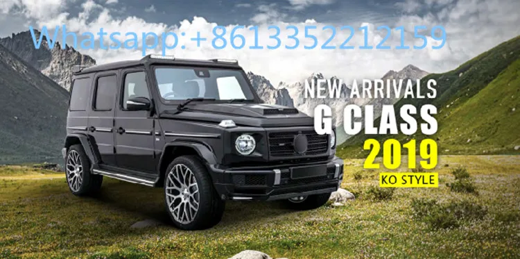 2018 2019 year W464 carbon fiber B style hood cover side step front guard spare cover air vent fit for G class G63 G65 G500 G55  body kit (9)