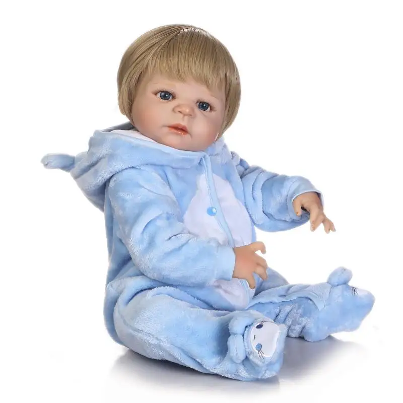 

55cm Full Silicone Body Reborn Baby Waterproof Toy Realistic Newborn Boy Dolls Lifelike Birthday Gift For Girls