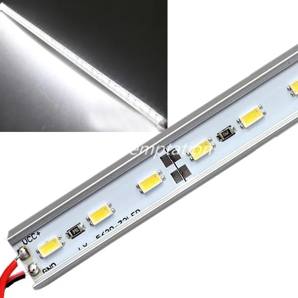 DC 12V 5630 SMD 36 LED 50cm Rigid Strip Light Bulbs with Aluminum Alloy Shell Cold White | Лампы и освещение
