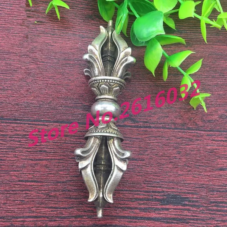 The-collection-of-silver-coated-bronze-Vajra-pestle-JiangMo-Nepal-Buddhist-Vajra-antique-old