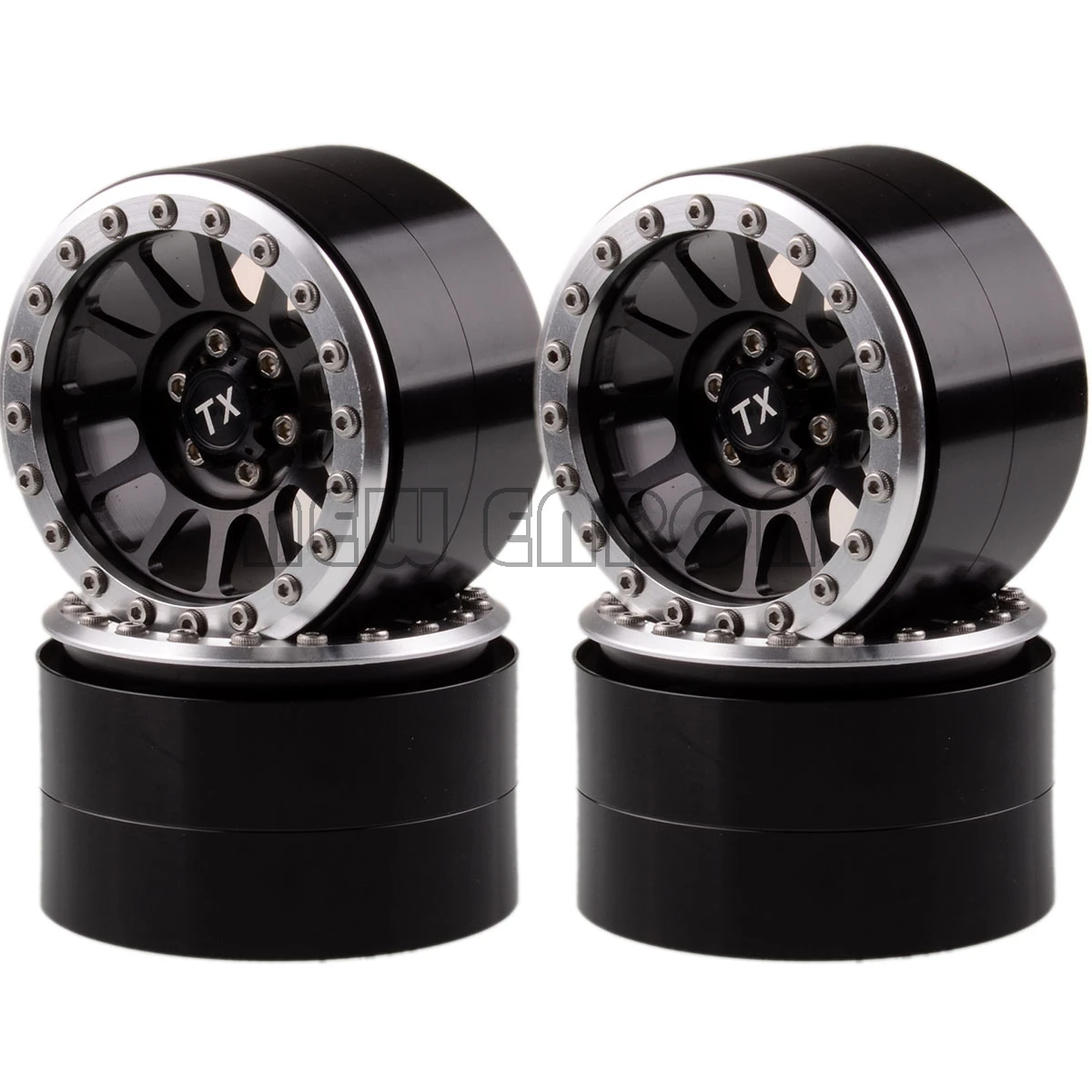 Новые ENRON 4 шт. алюминиевые 2," 12 спиц Beadlock колеса подходят для Axial Yeti Wraith RC внедорожный гусеничный 90056 90053 90045 90048