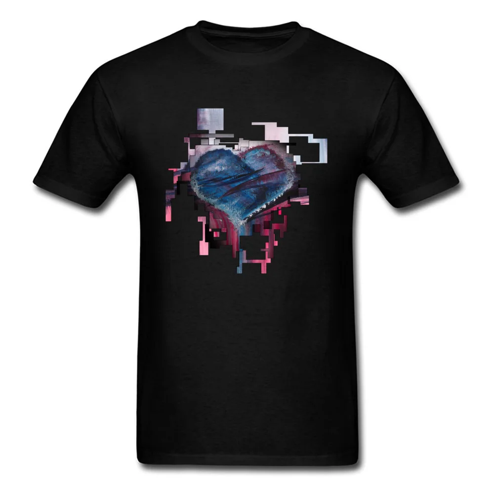 Modern Love 100% Cotton Men's Short Sleeve Tops & Tees Printed On Fall Top T-shirts Casual Top T-shirts 2018 Discount Round Neck Modern Love black