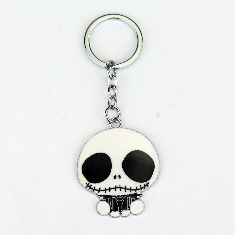 NIGHTMARE BEFORE CHRISTMAS Jack Skellington Charm KEYRING KEYCHAIN Bag Tag