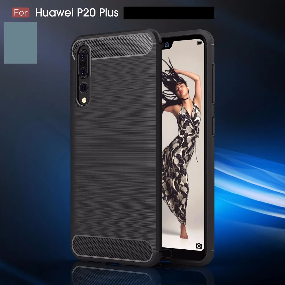 New Case For Huawei P20 Mobile Shell Silicone Drop Carbon Fiber TPU Soft Case For P10lite Youth Edition P10 P20pro Cover         (7)_
