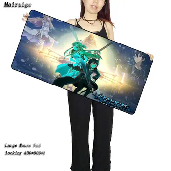 

Mairuige Free Shipping Sword Art Online Rubber 900*400*2 mm Gaming Mouse Pad Mat Laptop Keyboard Mat XL For CSGO Mouse Pads