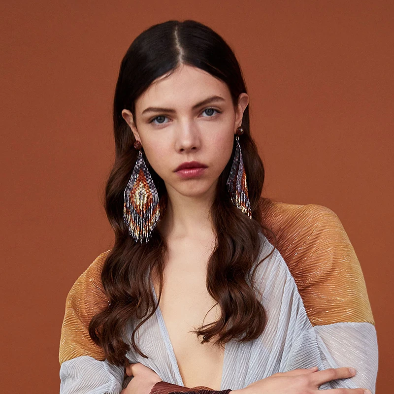 

Dvacaman Presale Za Earrings Women Luxury Large Colorful Crystal Drop Earrings Indian Bridal Statement Pendientes Jewelry AC62
