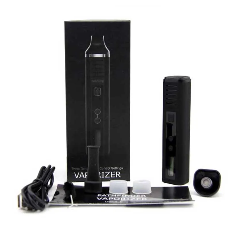 

Original Pathfinder Dry Herb Vaporizer II V2 Herbal Wax Kit Electronic Cigarette 2200mAh with OLED Display Vape Pen Mod Vapor