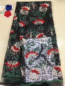 

5 yards Pink African cord Lace Fabric Hot Sell New Arrival African Cord Lace Guipure Lace Fabrics High Quality free shipping D51