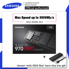 SSD SAMSUNG 970 PRO M.2 SSD M2 SSD жесткий диск HD SSD 1 ТБ твердотельный жесткий диск 512 ГБ HDD NVMe PCIe MLC 2280 для ноутбука
