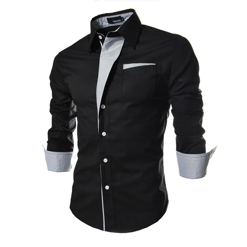 Мужские рубашки в полоску, повседневные, с длинным рукавом, деловые, облегающие, мужские рубашки, одежда для социальных мероприятий, Camisa Masculina Vetement Homme 3XL 50