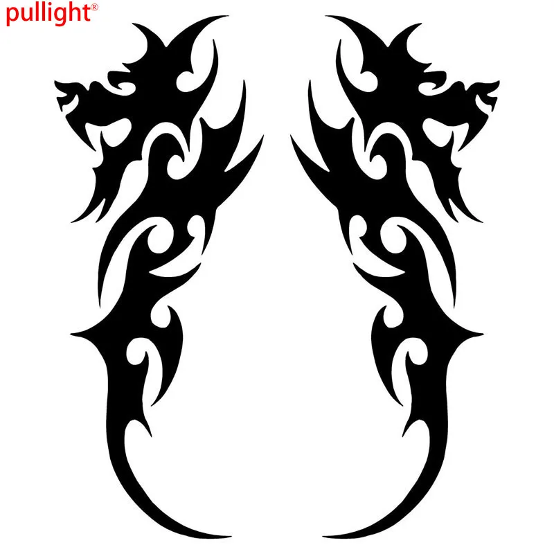 7.1*18.5CM  Tribal Dragon Fashion Car Styling Stickers Vinyl Car Body Decorative Decals