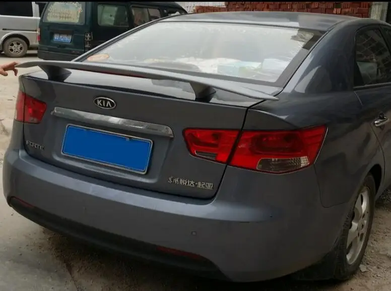 JIOYNG ABS PRIMER CAR REAR WING TRUNK LIP SPOILER FOR Kia Forte 2010