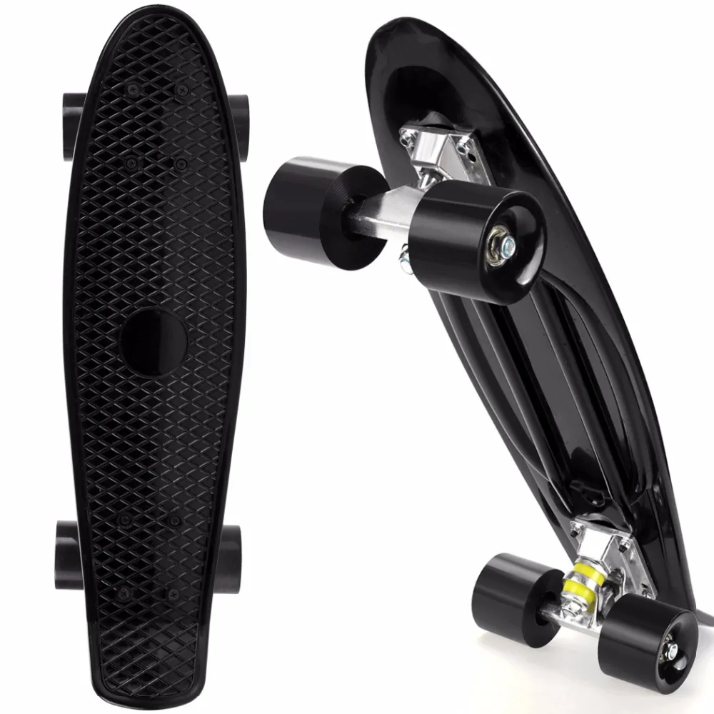 Four-wheel Mini Cruiser 22 inch Skate board Complete Deck Retro Classic Style Mini Skateboard Adult or Children skateboard truck Four-wheel Mini Cruiser 22 inch Skate board Complete Deck Retro Classic Style Mini Skateboard Adult or Children skateboard truck