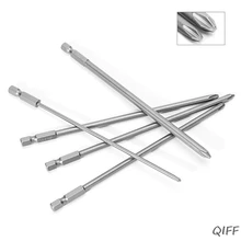 5 шт. 1/4 ''150 мм длиной S2 Магнитная Крестовая головка PH1 PH2 электрическая отвертка бит Mar28