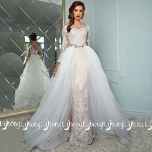 Empire Waist Bridal Dress And Get Free Shipping On Aliexpress Lisong Tulle Lace A Line Bridal Dress Vestido De Casamento Liques Colorful