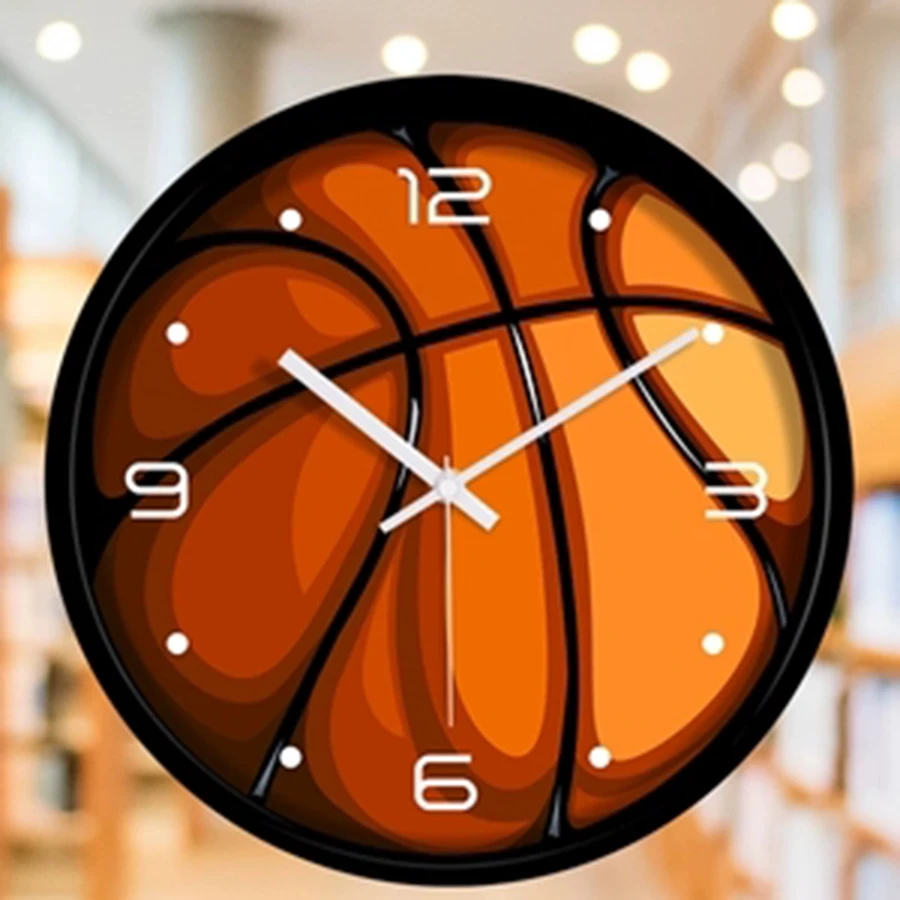 

Modern Design Wall Clock Basketball Silent Glass Digital Electronic Clock Wall Watch Mechanism Relogio Parede Home Decor Clocks
