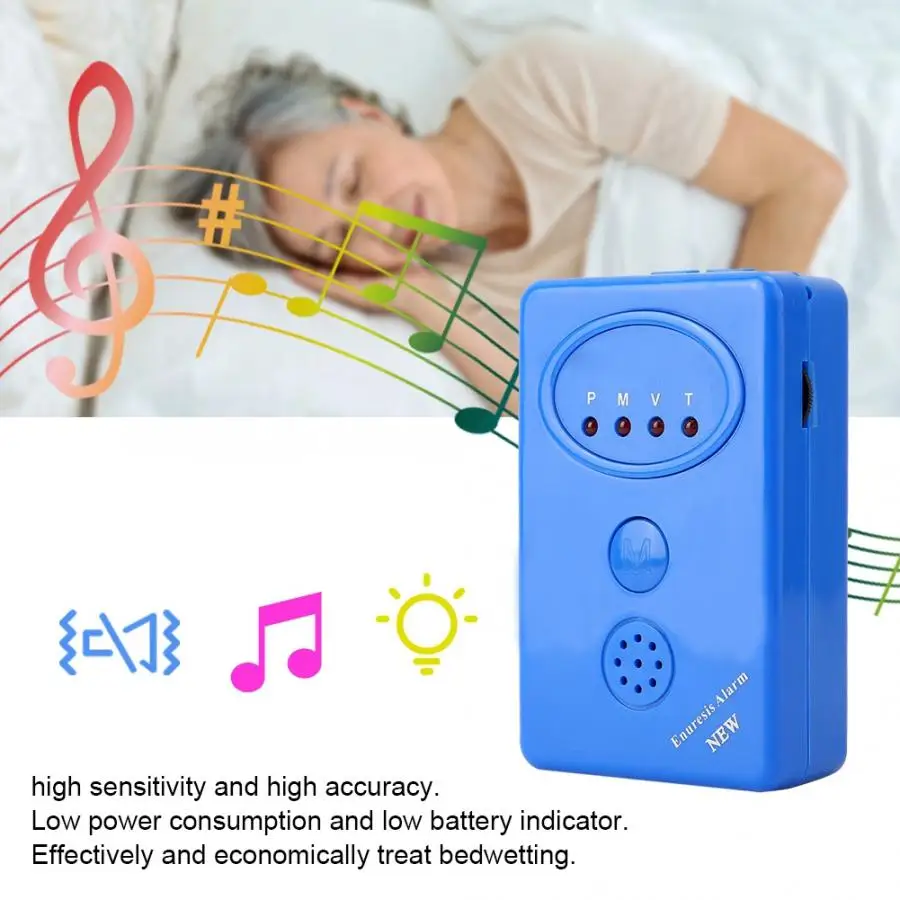 

water sensor 3 in 1 Multi-modes Enuresis Alarm Sensor Effective Treatment Bed Wetting System Safety leak detector