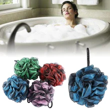 Rich Bubble 4 Color Soft Bath Ball Flower Brush Tubs Scrub Shower Body Cleaning Exfoliation Skin Care Mesh Wash Sponge Shower Ba