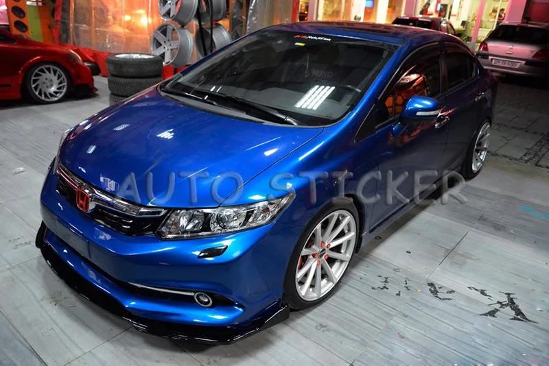 dark blue chrome mirror vinyl car wraps 22