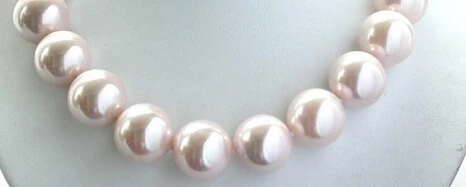 

hot sell new - HOT1788 pink round shell pearl necklace