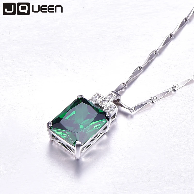Hope of Green, ювелирные наборы, изумрудное серебро, 925 пробы, ожерелье с подвеской, серьги, набор, зеленые кольца Sz 6-9 для женщин