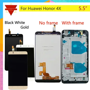 

10Pcs/lot Display For HUAWEI Honor 4X Display Touch Screen with Frame for HUAWEI HONOR 4X LCD Replacement Che2-L11 CHE2 UL00