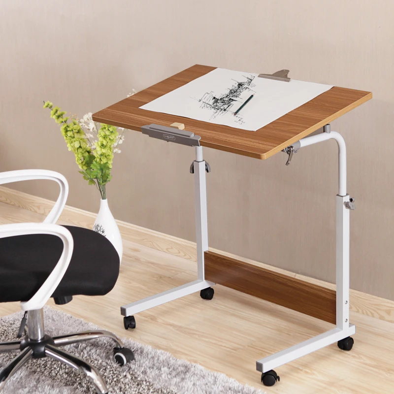 Tea table moveable coffee table home furniture kongfu tea desk easy computer table with storage bag organizer