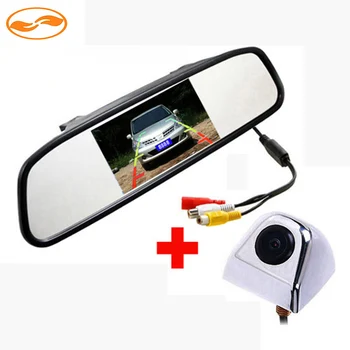 

Waterproof Rearview Backup Reverse Parking Camera + 4.3 Inch TFT LCD Rear View Mirror Monitor for Car Parking Assitance