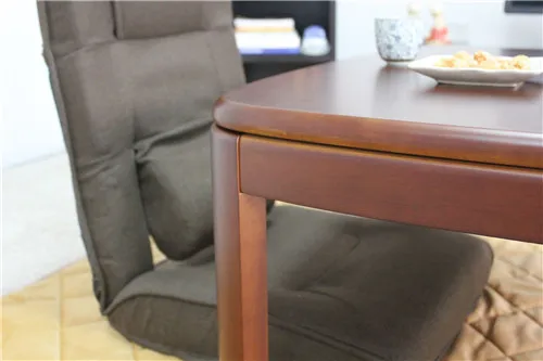 Japanese Kotatsu Table Rectangle 120cm Round Corner Walnut Color Home Furniture Living Room Kotatsu Low Coffee Table Wooden Japanese Kotatsu Table Rectangle 120cm Round Corner Walnut Color Home Furniture Living Room Kotatsu Low Coffee Table Wooden