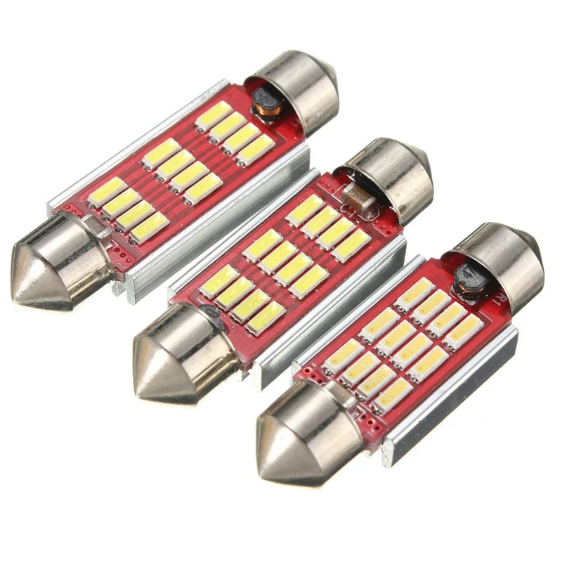 36 мм 39 42 C10W супер яркий 4014 SMD Автомобильный светодиодный фестон светильник Canbus
