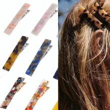 Трендовая Женская акриловая леопардовая шпилька черепаховая Винтажная заколка для волос заколки