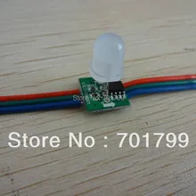 DC5V WS2811 пиксельный узел, 50 узел нитке, не обладает водонепроницаемостью, Размеры: 13 мм* 13 мм