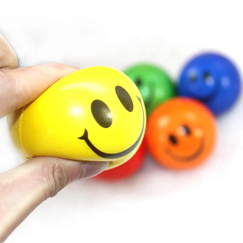 

Children Early Education Puzzle Smiley Ball Toys Baby Color And Shape Toys Toddlers PU Funny Happy Ball Kids Identify Color Toys