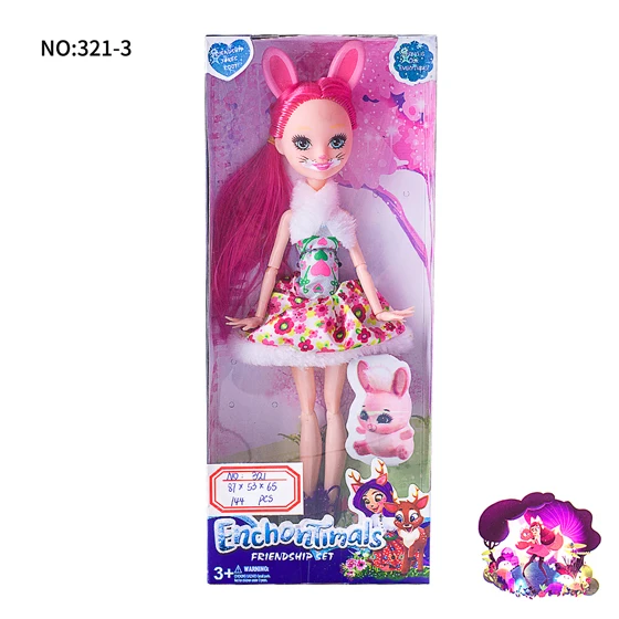 1 шт. шарниры Enchantimals кукла игрушка для девочек Ограниченная Коллекция аниме модель пупи кукла для девочек Подарки 27 см - Цвет: 321-Bunny