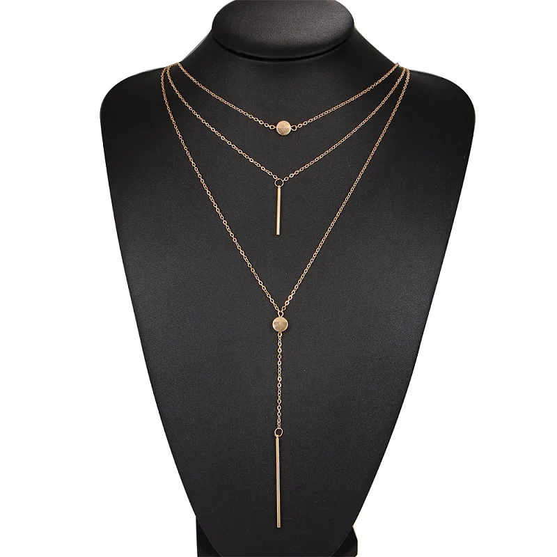 H:HYDE New arrival punk style metal bodychain Fashion gold color chain sexy Choker Necklaces for Women Fashion Jewelry