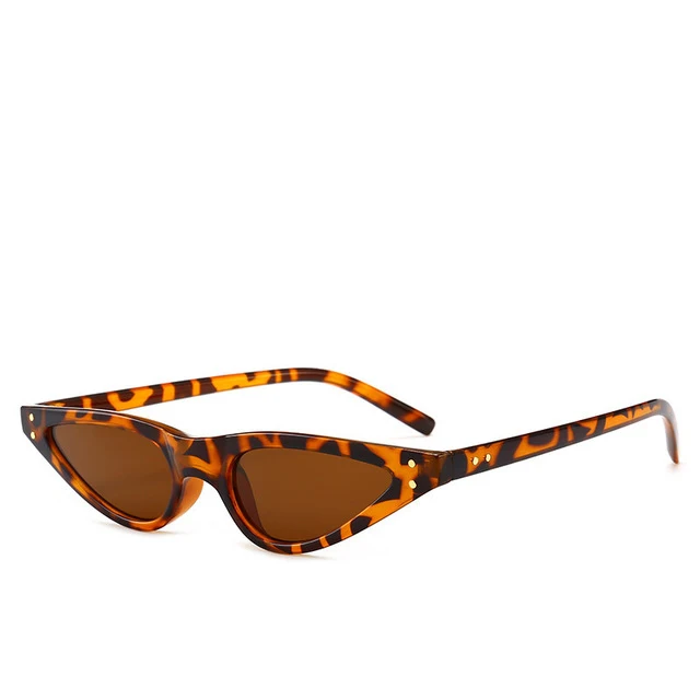 

Pink 2018 Trendy Small Frame Oval Sunglasses Rivet Women Very Light 20g Brand Glasses Designer Fashion Female Red Shades