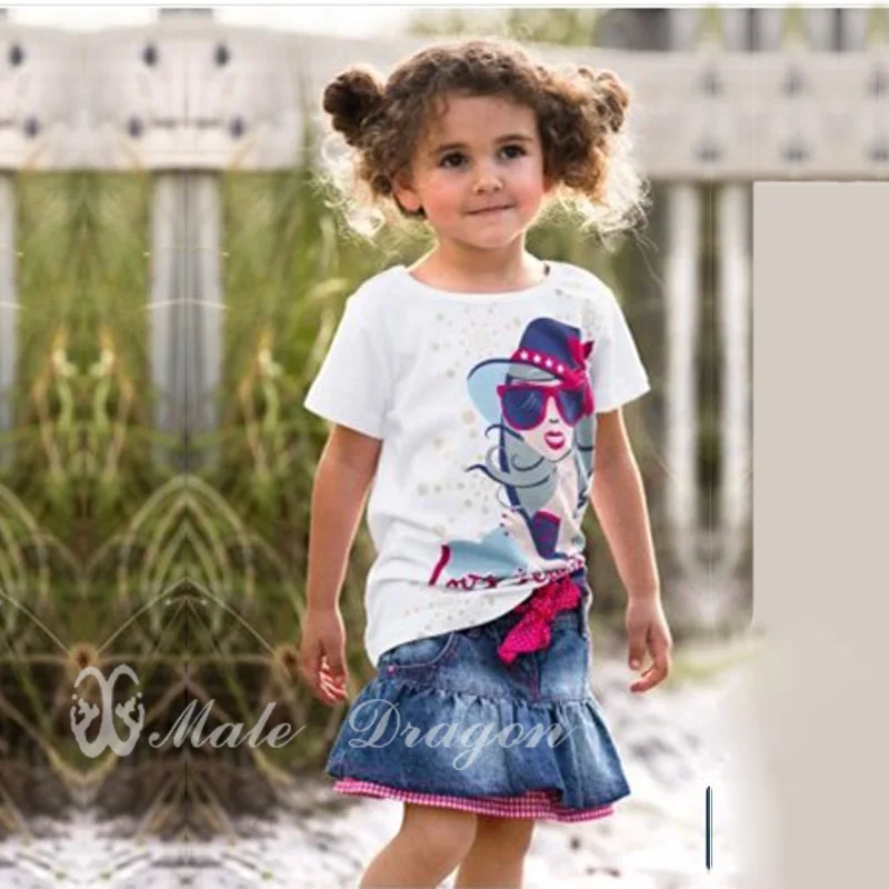 Brand Summer Children Baby Girl Clothing Set Short sleeve tops t shirt