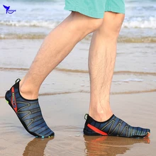 Мужская и женская летняя водонепроницаемая обувь без застежки Новая легкая спортивная обувь для плавания пляжные сандалии для серфинга в речной поход