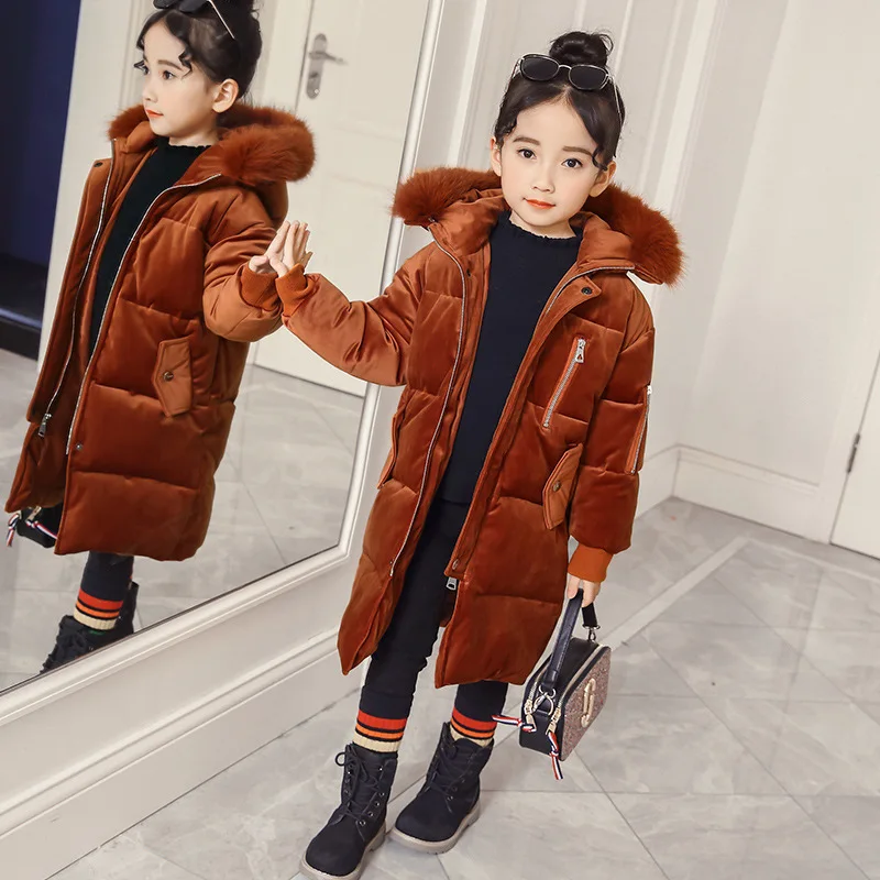 

JKP 2018 new coat children's women's winter padded jacket wild hooded tide small girls girls autumn and winter outfit FPC-42