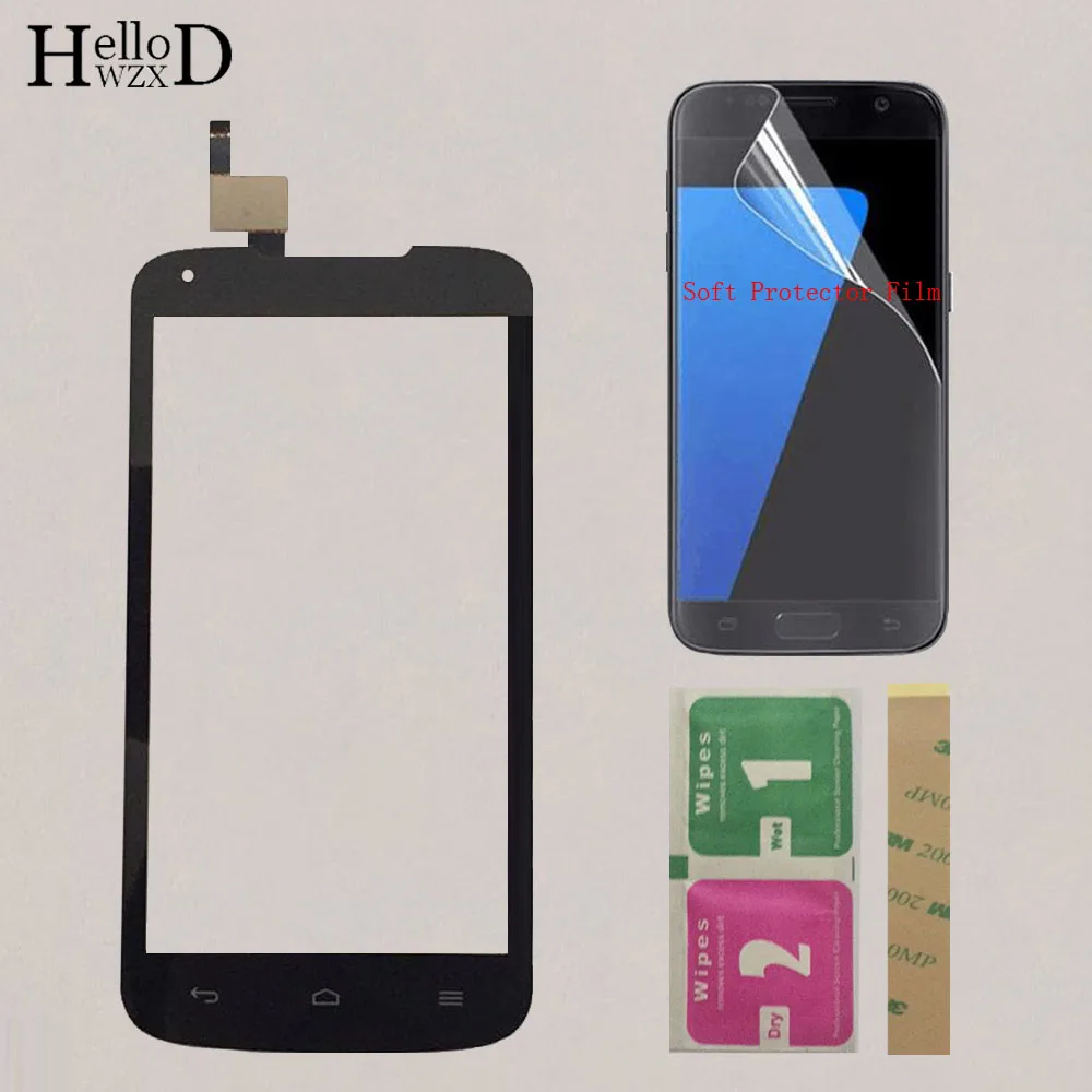 

Mobile Phone Touch Glass 4.5" For Huawei Ascend Y540 Touch Screen Digitizer Front Glass Sensor Panel + Protector Film Glue