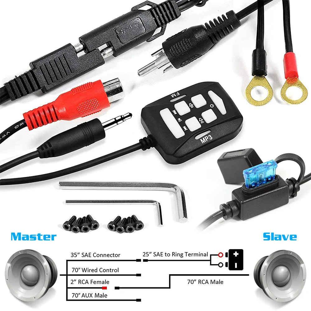 Fodsports motocicleta Altavoz Bluetooth 4 pulgadas 300 W MP3 sistema de sonido reproductor de Audio motocicleta impermeable Radio estéreo para Moto Fodsports motocicleta Altavoz Bluetooth 4 pulgadas 300 W MP3 sistema de sonido reproductor de Audio motocicleta impermeable Radio estéreo para Moto