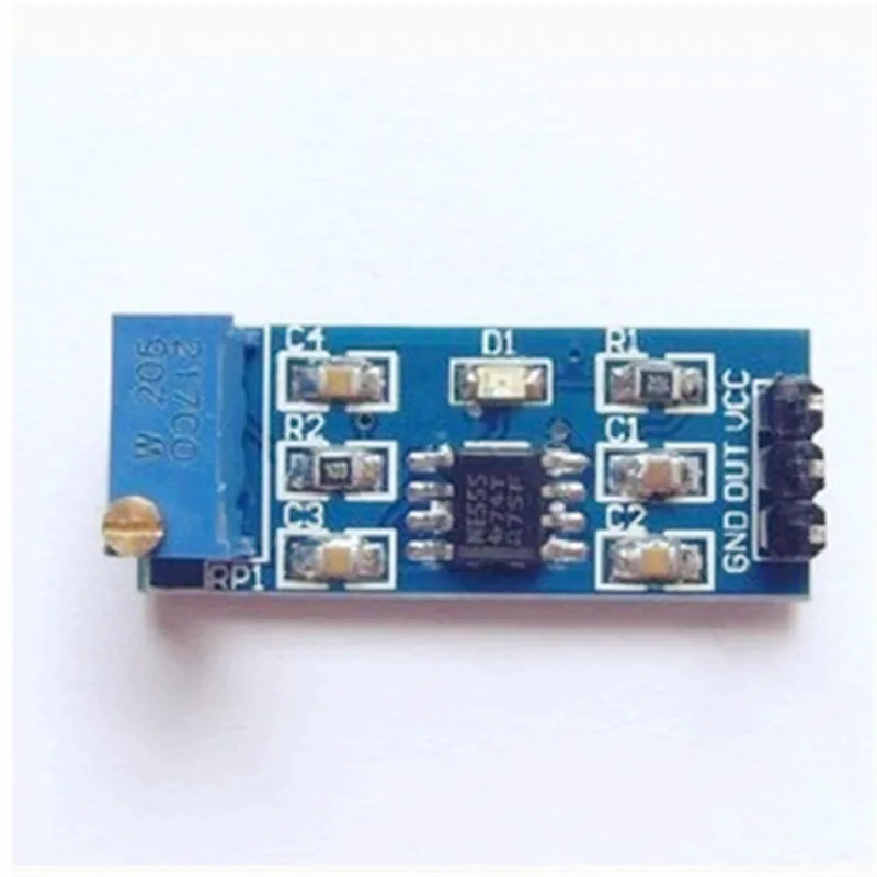 NE555 Chip Module Pulse Generator Module Adjustable Frequency Single