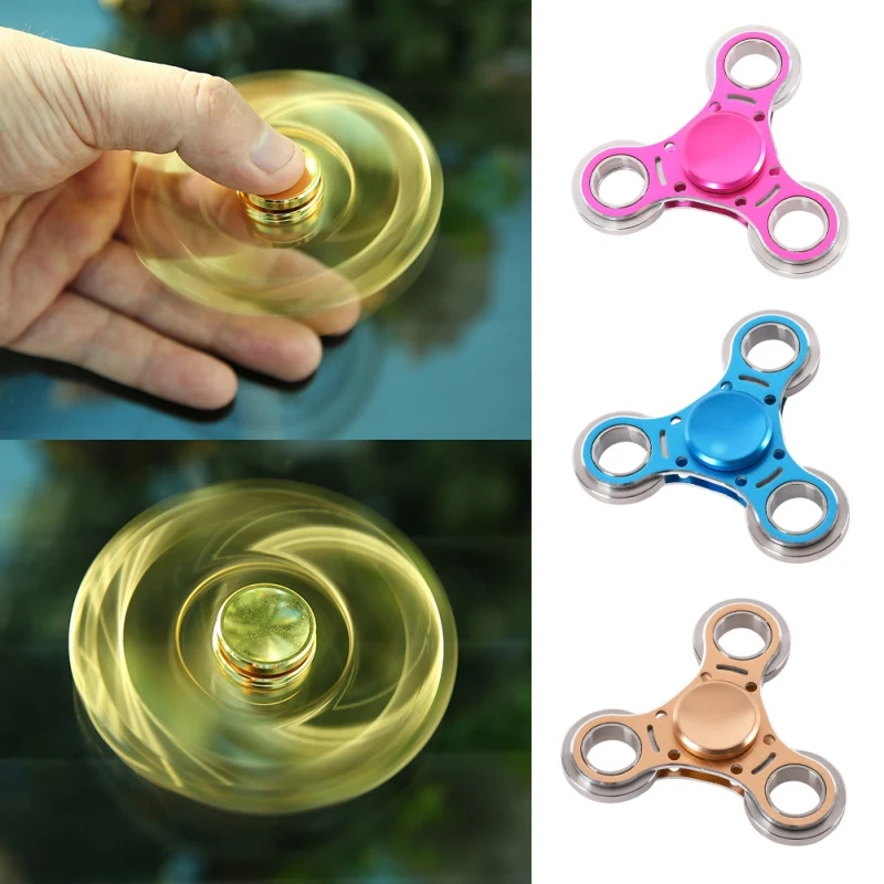 

Drop Shipping Spinner Fidget spinner three leaf EDC Hand Spinner For Autism and ADHD Rotation toy