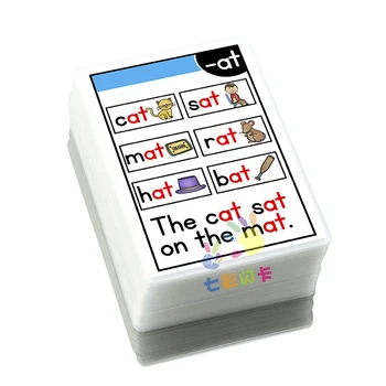 

107Pcs/set English Phonics Root Pronunciation Rules Kids learn English word Card for Children learning English Educational book