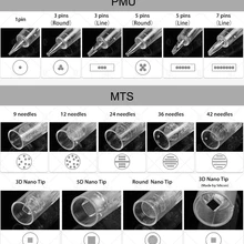 30 шт./лот 1/3/5/7/9/12/36/42 булавки иглы электрическая микроигла дермы ручка пму МТС штык/винт картридж, Nano MYM иглы-наконечники