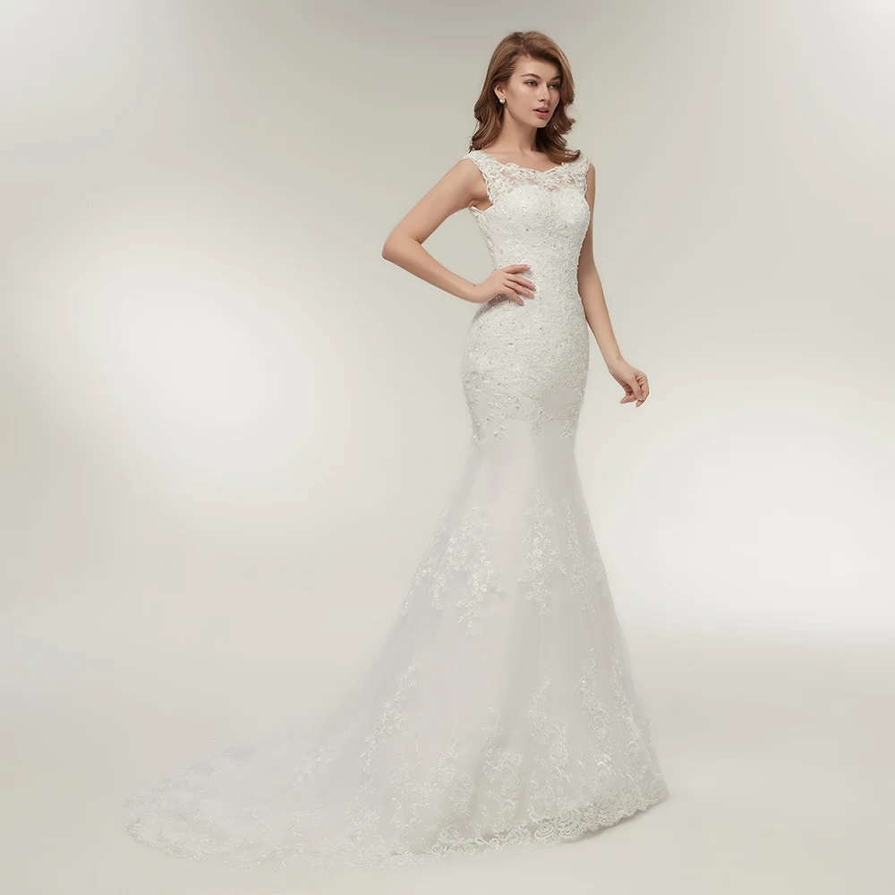 Fansmile в винтажном стиле Vestidos de Novia Свадебные платья Русалочки 2020 размера плюс